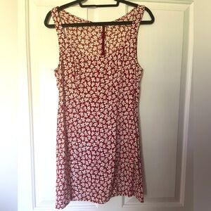 Reformation Floral Sleeveless Red Dress Sz 6